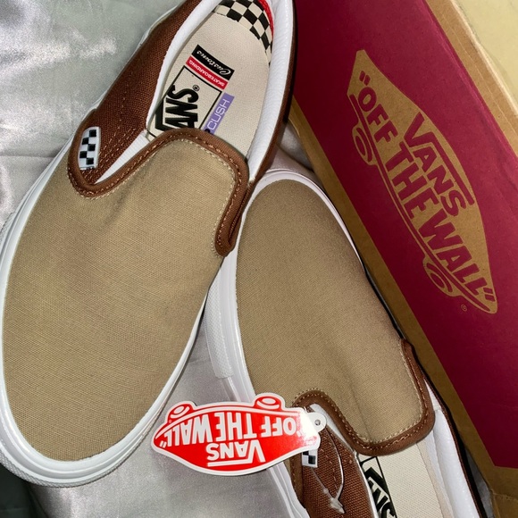 Brown Cornstalk Suede Skate Slip - On Vans Unisex Women size 8 Men size 6.5 - Picture 3 of 3